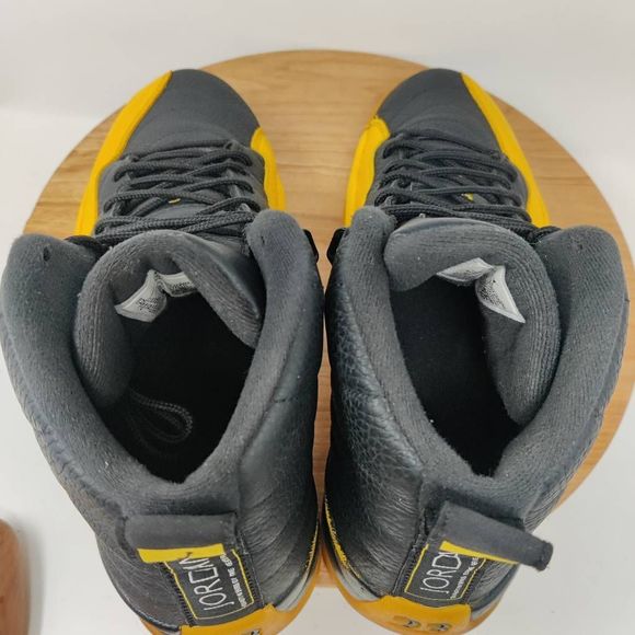 Nike Air Jordan 12 Retro Sneakers- Mens- Size 12- University Gold- [130690-070] - Picture 7 of 12